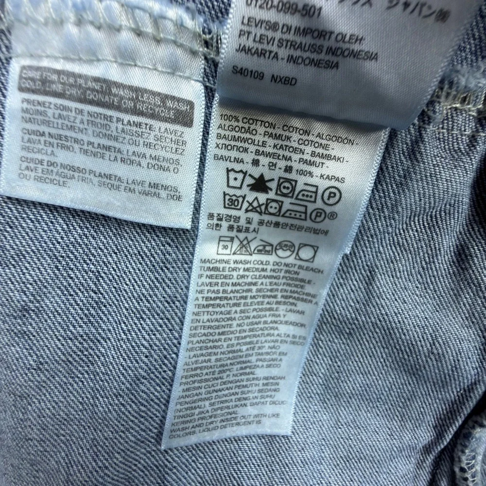 Levis Mens Blue Denim Trucker Jacket XXL 72334-0130 NWT